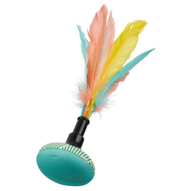 Jeu pétéca Ø7xH25cm base verte