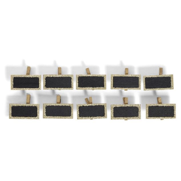 Marque place pince bois paillette (2 mod&egrave;les)