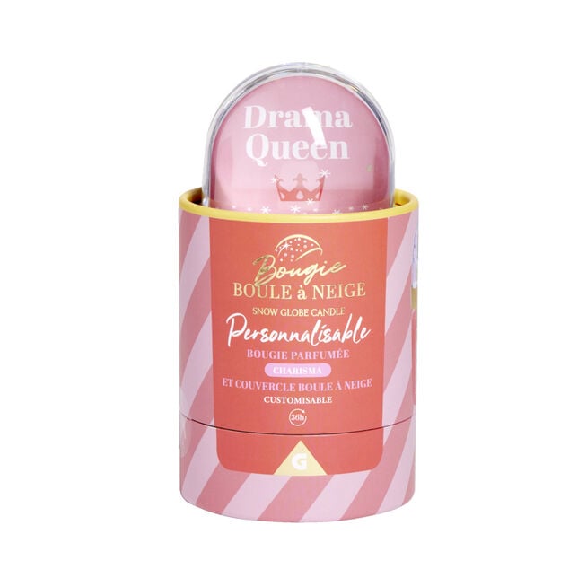 Bougie boule &agrave; neige - 3 mod&egrave;les