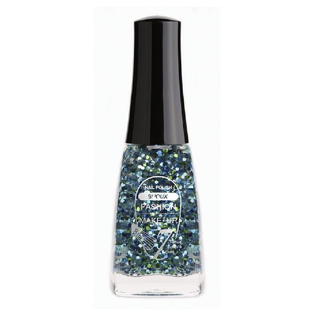 Fashion Make Up  vernis &agrave; ongles Bijoux paillettes vertes nuanc&eacute;es