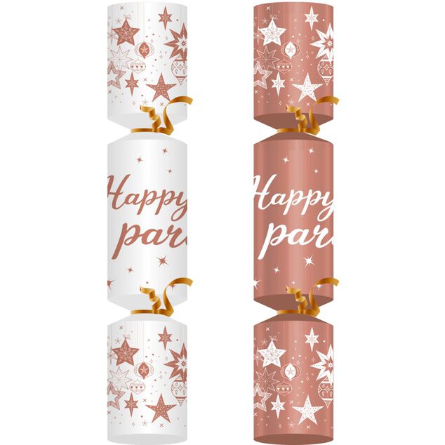 Kit crackers DIY créatif blanc 8 personnes