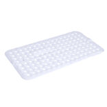 Tapis fond de douche plastique perforé blanc 39x70cm