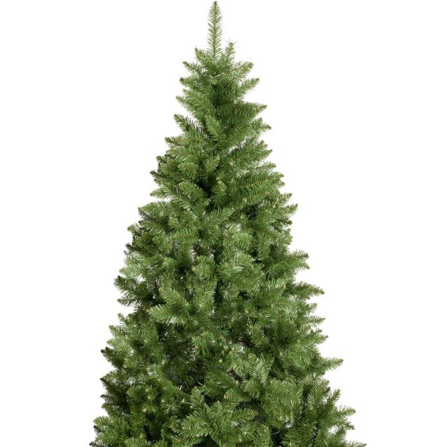 Sapin de No&euml;l artificiel vert avec pied m&eacute;tal &Oslash;120xH210cm