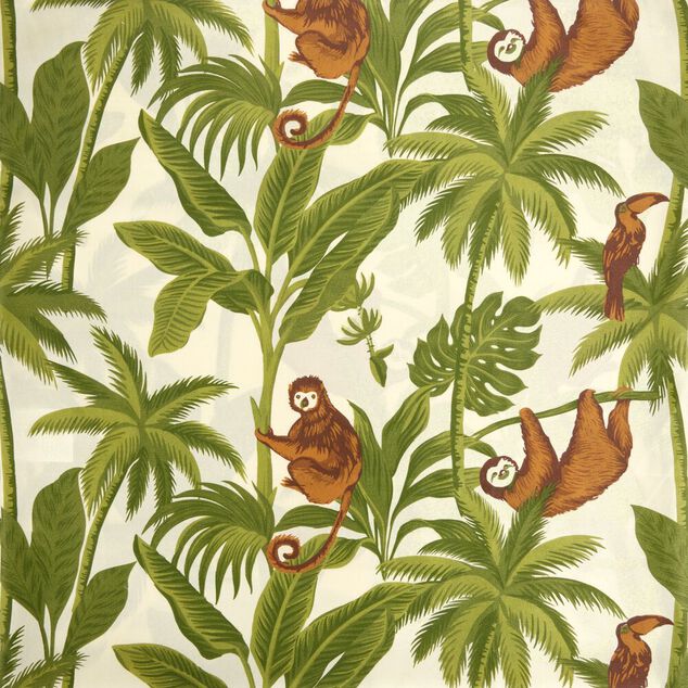 Parure de lit 1 personne 140x200cm polyester imprim&eacute; tropical (3 mod&egrave;les)