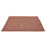 Tapis de salle de bain chenille marron 80x50 cm