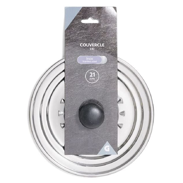 Couvercle inox Ø21cm