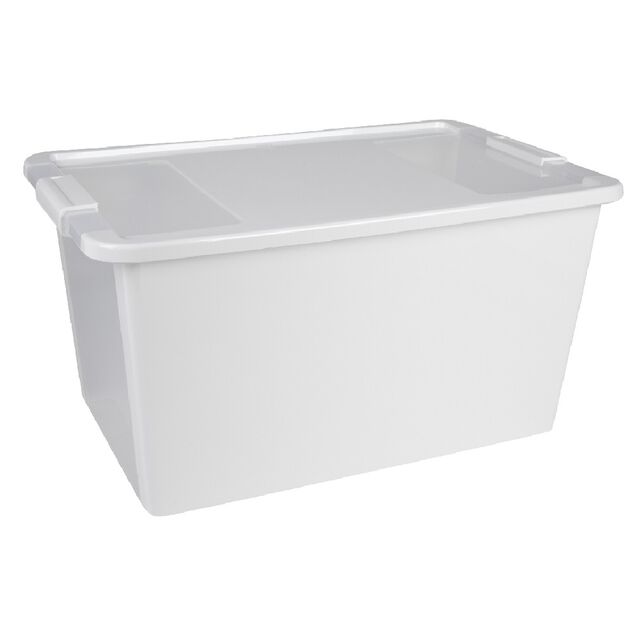 Bo&icirc;te de rangement 40 L blanc
