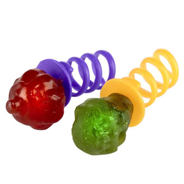 Bonbon Halloween Jumpy Pops spirale sucette de doigt 14 pièces 160gr