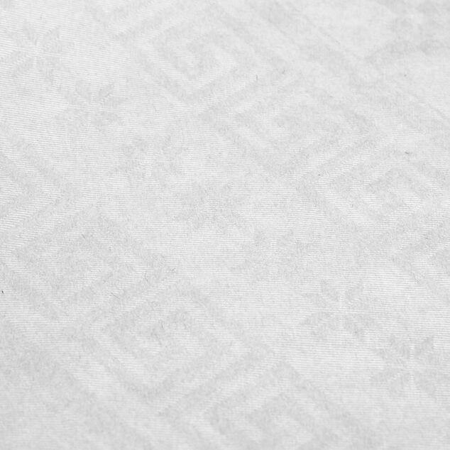Nappe papier damass&eacute;e blanc 118x600cm