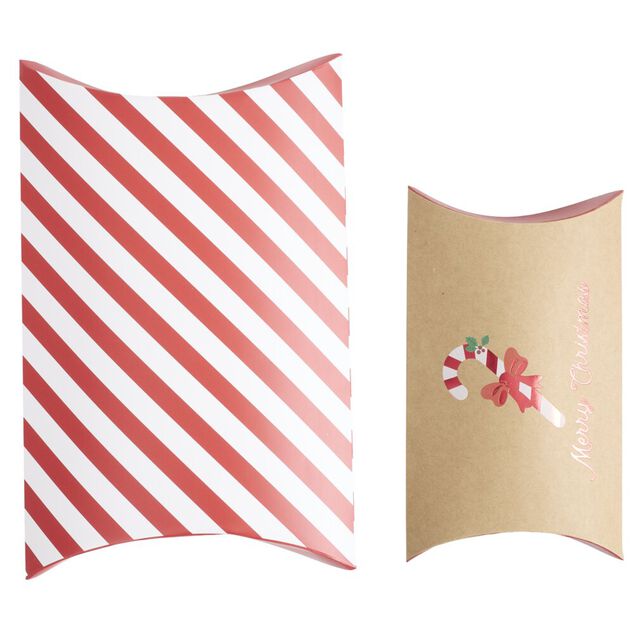 Bo&icirc;te cadeaux x2 berlingot de No&euml;l (2 mod&egrave;les)