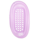 Matelas piscine gonflable plastique 2en1 rose 178x86xH23cm