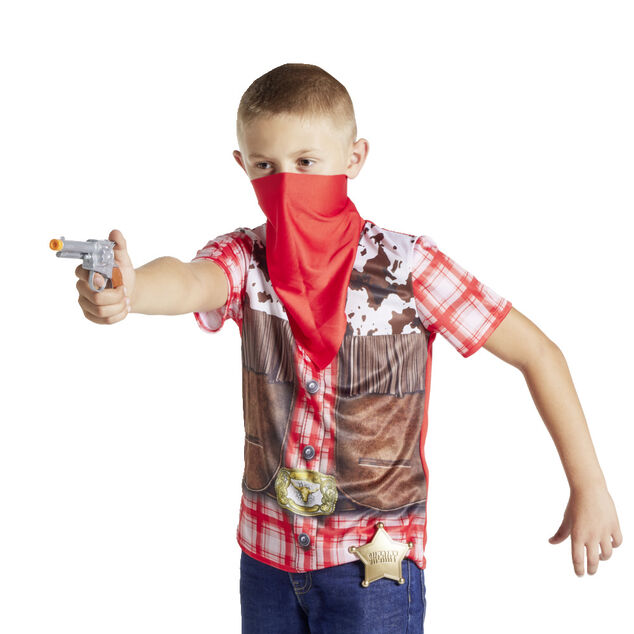 Deguiz'box enfant gar&ccedil;on cowboy 4/6 ans 4 pi&egrave;ces