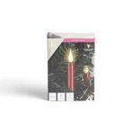 Lot de 5 bougies LED rouges flamme blanc chaud avec télécommande
