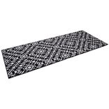 Tapis de cuisine antid&eacute;apant absorbant imprim&eacute; tomette bleu 50x80cm