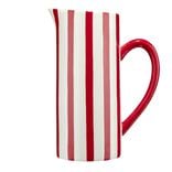 Pichet c&eacute;ramique 1,3L motif bayad&egrave;re rayures color&eacute;es &Oslash;10xH23cm (2 mod&egrave;les)