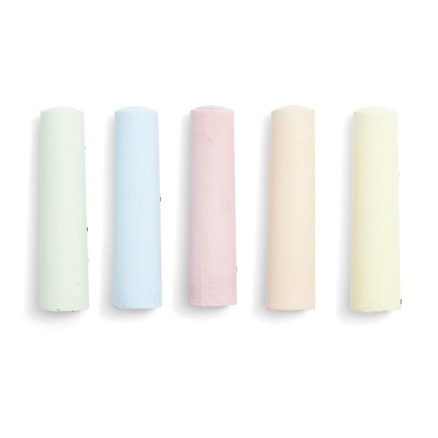 Lot de 5 craies g&eacute;antes multicolore