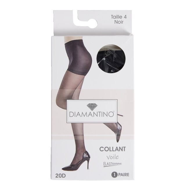 Collant noir voile 20D T2/3/4