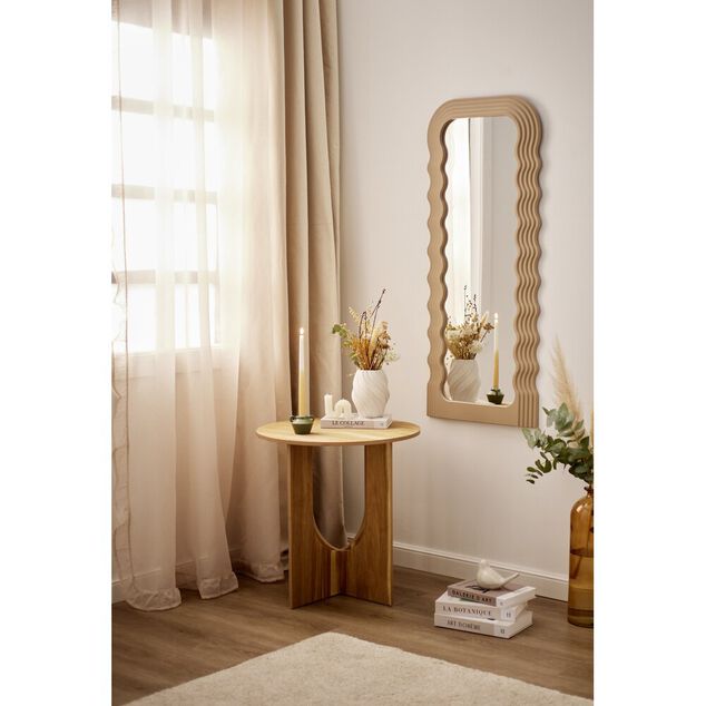 Voilage &agrave; oeillets 140x240cm contour &agrave; volant polyester blanc