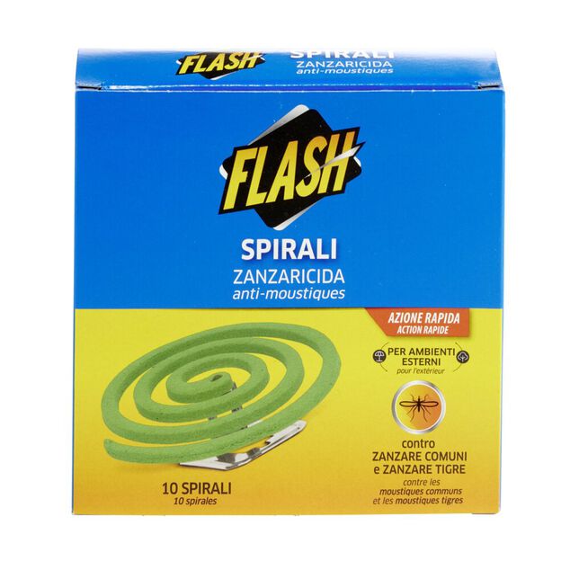 Spirale anti moustiques x10 Flash pour l'ext&eacute;rieur