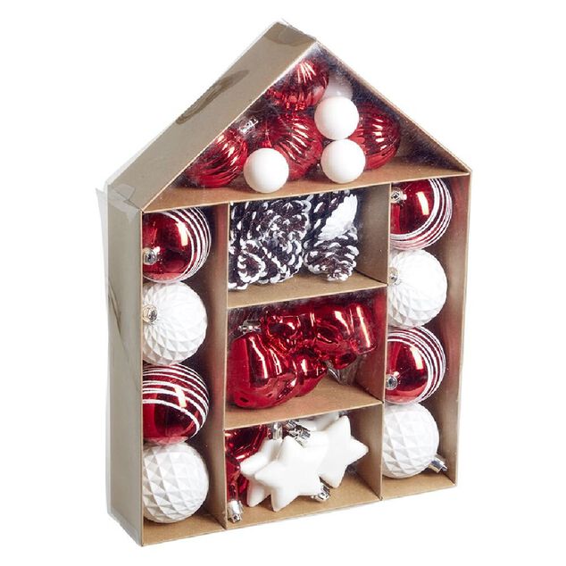 Coffret décoration à suspendre sapin x32