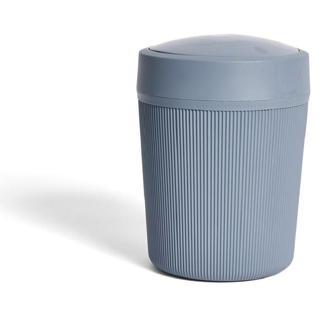 Poubelle de salle de bain grise ou beige &Oslash;18,5xH25cm