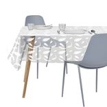 Nappe cristal rectangulaire transparente avec inscriptions 140x240cm