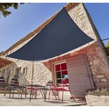 Voile d'ombrage rectangulaire Gala 300x400cm gris