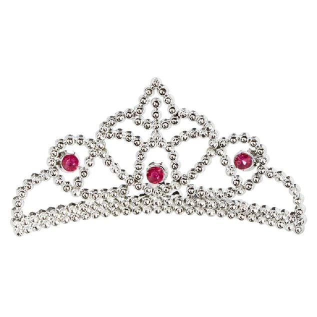 Serre-tête couronne princesse argenté