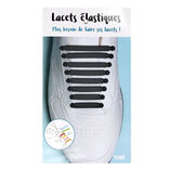 Lacets &eacute;lastiques en silicone 16 pi&egrave;ces