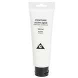 Tube peinture acrylique 120ml blanc