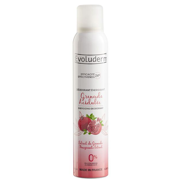 D&eacute;odorant Evoluderm grenade acidul&eacute;e 200 ml