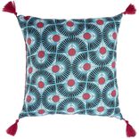 Coussin carr&eacute; motif imprim&eacute; 40x40cm