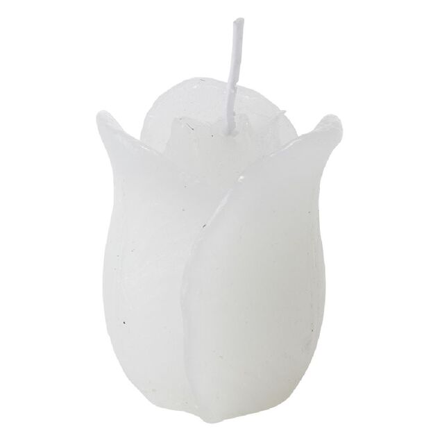 Bougie en forme de rose H6 cm