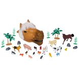 T&ecirc;te de cheval + 20 figurines