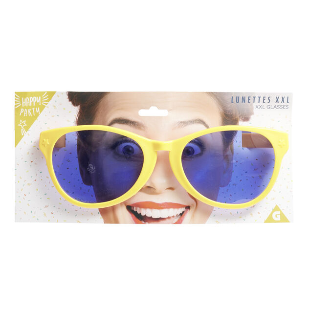 Lunettes de soleil g&eacute;ante pour d&eacute;guisement 26x15xH4cm (4 mod&egrave;les)