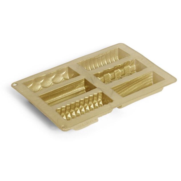 Moule silicone 6 mini b&ucirc;ches de No&euml;l 27x19xH1,5cm