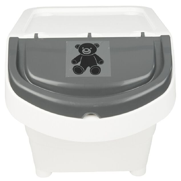 Bo&icirc;te de rangement blanche avec couvercle 20 L