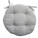 Galette de chaise ronde Ø38cm grise