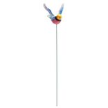 Figurine &agrave; planter oiseau colibri H71,5cm