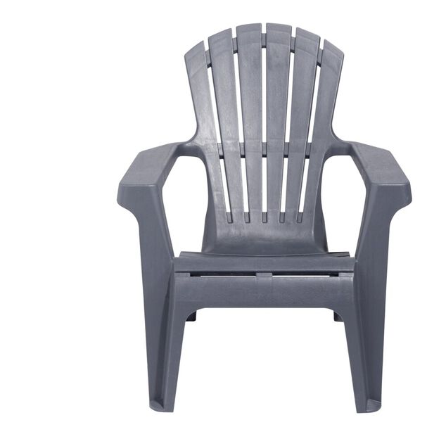 Fauteuil de jardin Relax plastique gris 86x75xH86cm