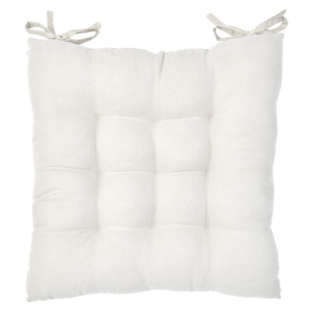 Dessus de chaise matelass&eacute; &eacute;cru