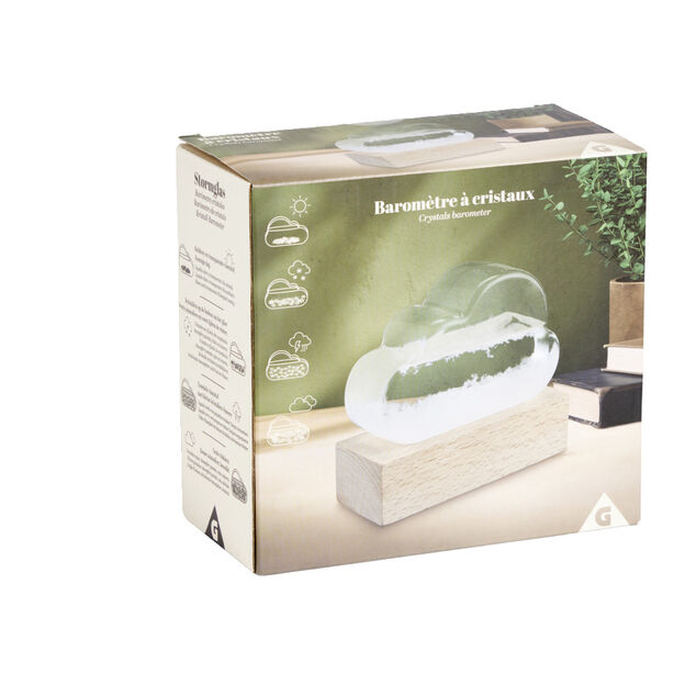 Barom&egrave;tre m&eacute;t&eacute;o en forme de nuage H10cm