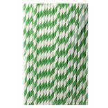 Paille papier x50 motif spirale blanc et coloré (5 modèles)