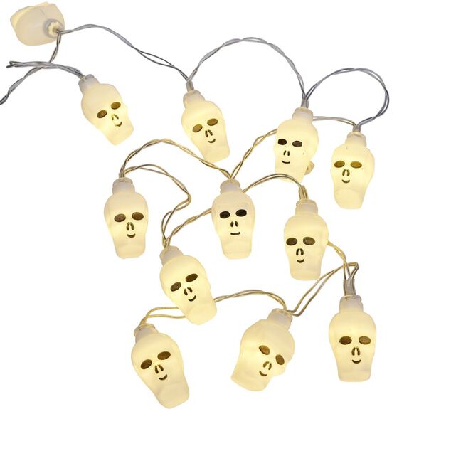 Guirlande lumineuse 12 led Halloween L165 cm (2 mod&egrave;les)