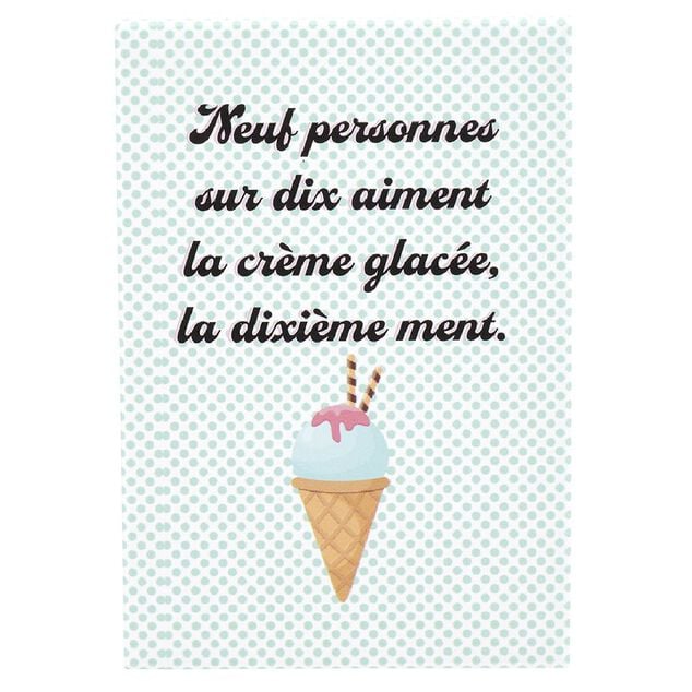 Aimant avec message humoristique