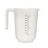 Verre mesureur 500ml plastique blanc transparent