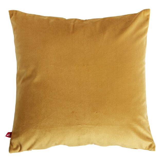 Housse de coussin velours 40x40cm jaune
