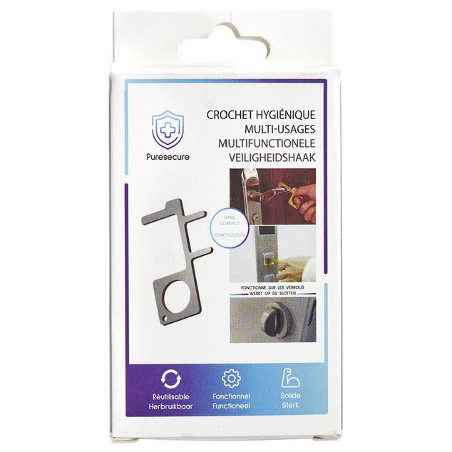 Crochet hygiènique multi-usages plastiquel (3 modèles)