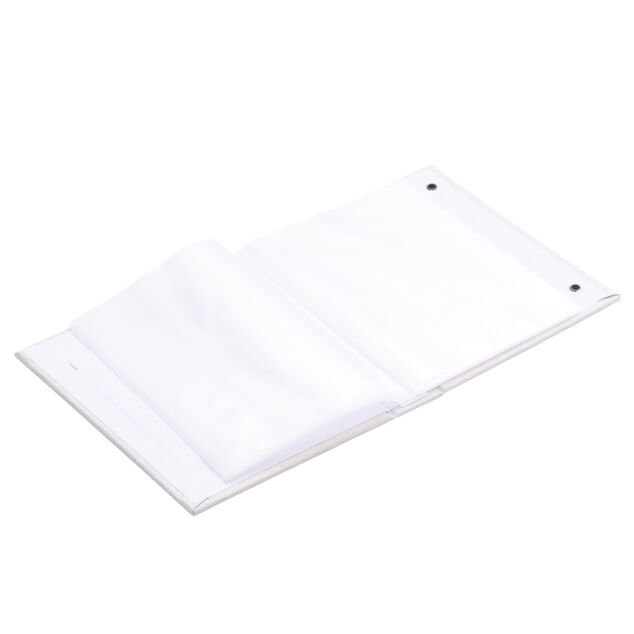 Album photo aspect tissé 12,5x16,5cm - 2 modèles beige ou rose