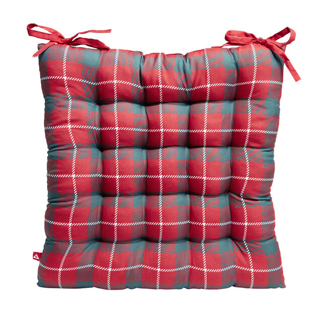 Galette de chaise No&euml;l carr&eacute;e 40x40cm - 4 mod&egrave;les